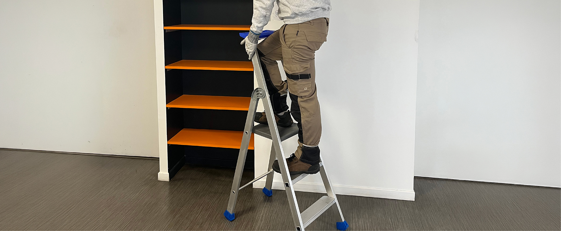 Escalones, escaleras de mano