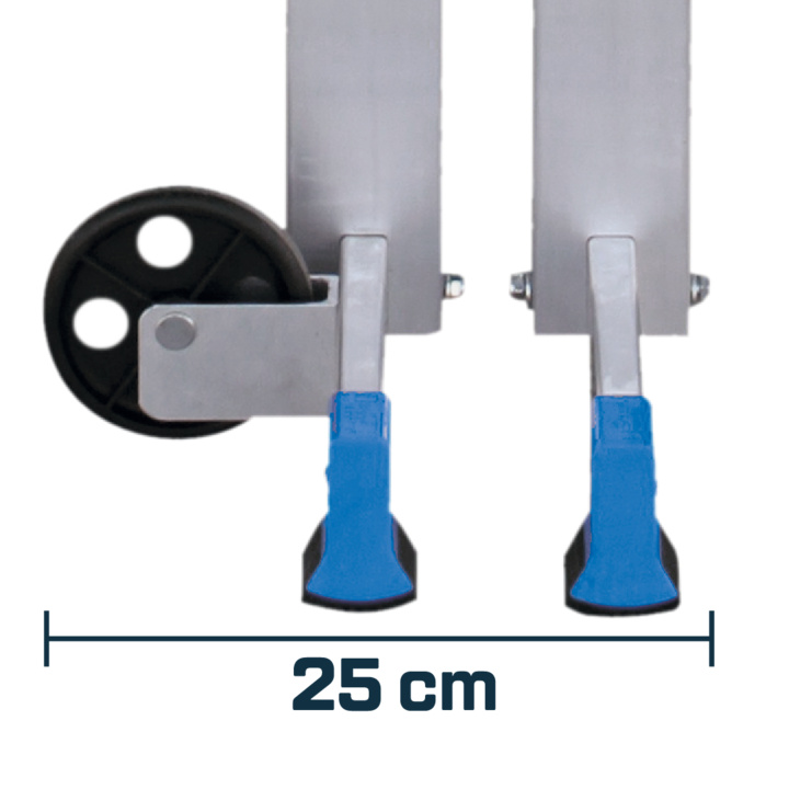 Foldable and compact: 25 cm thick when folded