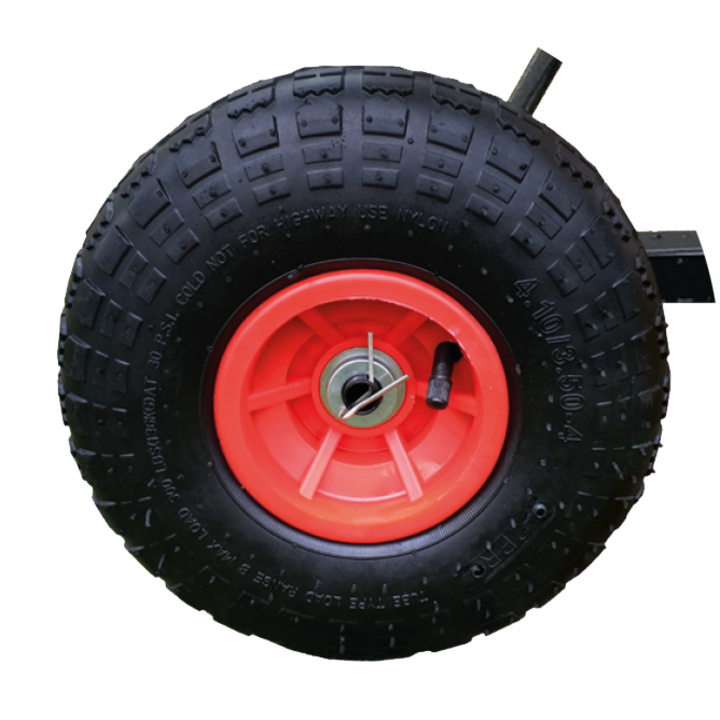 2 XXL all-terrain wheels with a diameter of 25.4cm