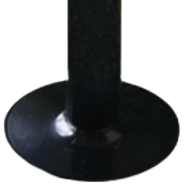 Wide 10cm diameter anti-slip feet and flared bases