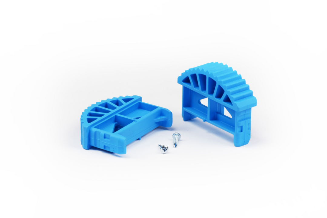 Pair of ladder footpads, 78 x 20 mm