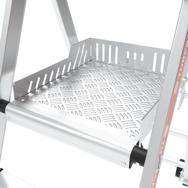Non-slip aluminium platform floor