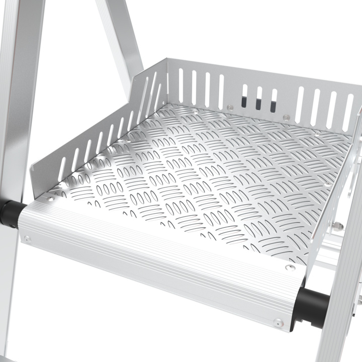 Non-slip aluminium platform floor