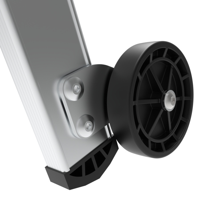 Rear transport wheels