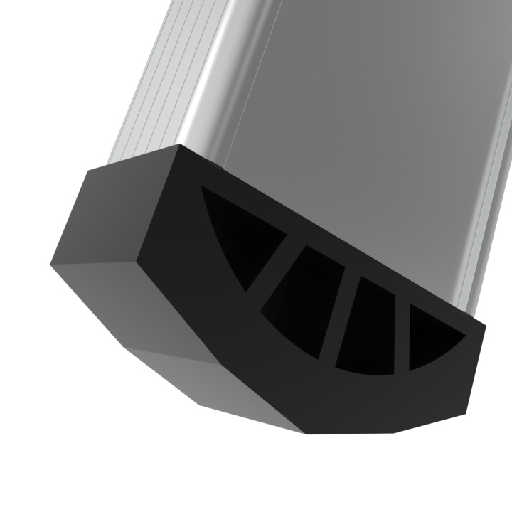 Non-slip inward footpads