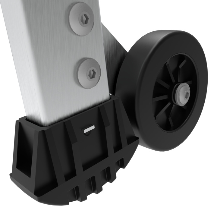 Optional 2 wheels Ø 100mm kit