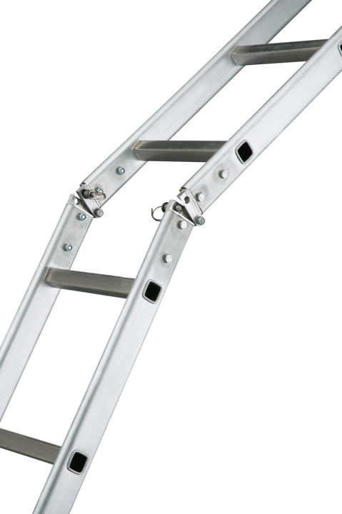 Bloqueo automático de la escalera plegable