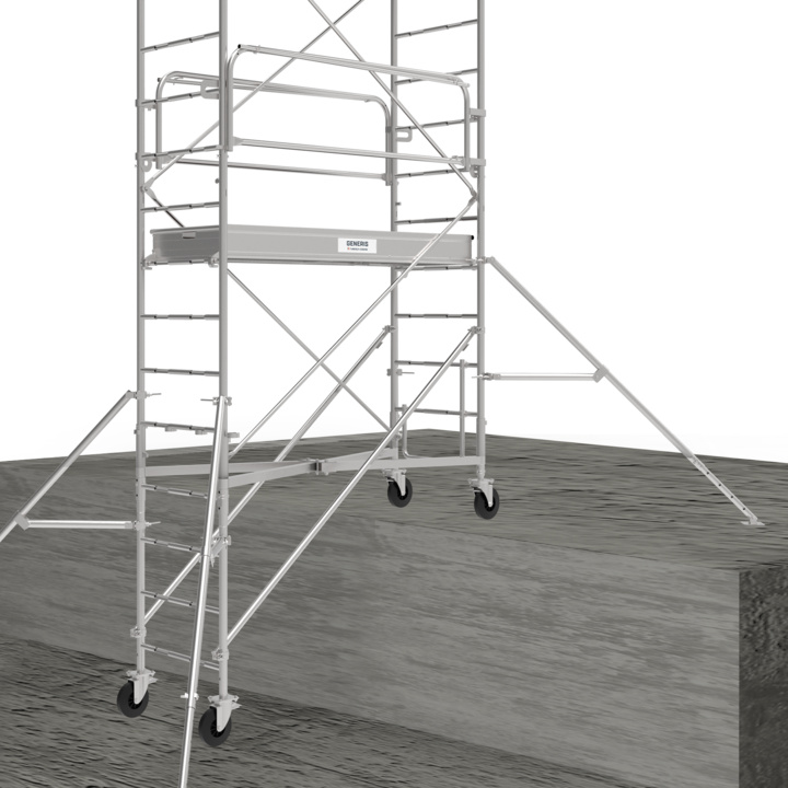 Montage en escalier possible avec ajout d’un kit additionnel.