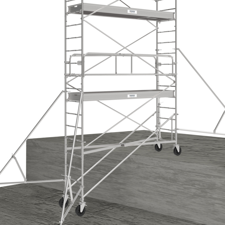 Montage en escalier possible avec ajout d’un kit additionnel