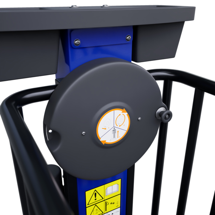Steering wheel for assisted manual lifting