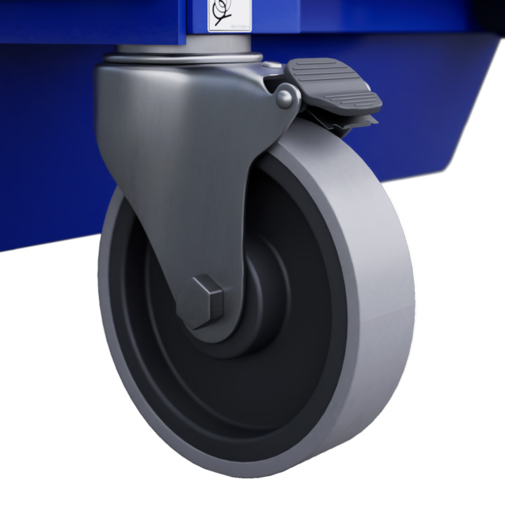 Front wheels with brake