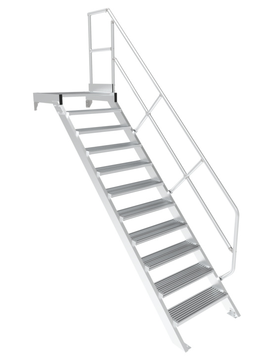 45° stairways with platform