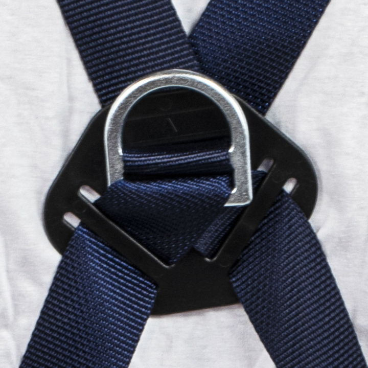 Back anchoring with a metal D-ring