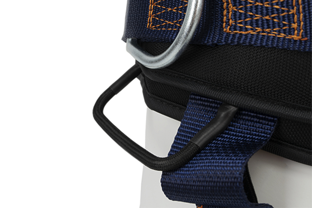 Padded support belt with 3 tool holder rings