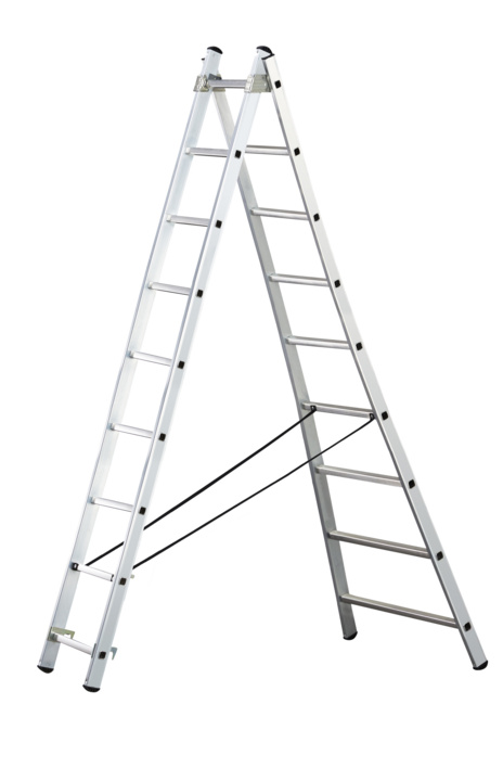 Two-section combination ladder
