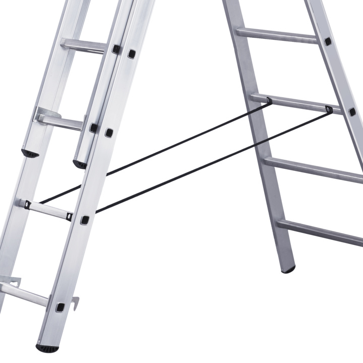 Anti-spreading straps. Support locks on the extending section.
