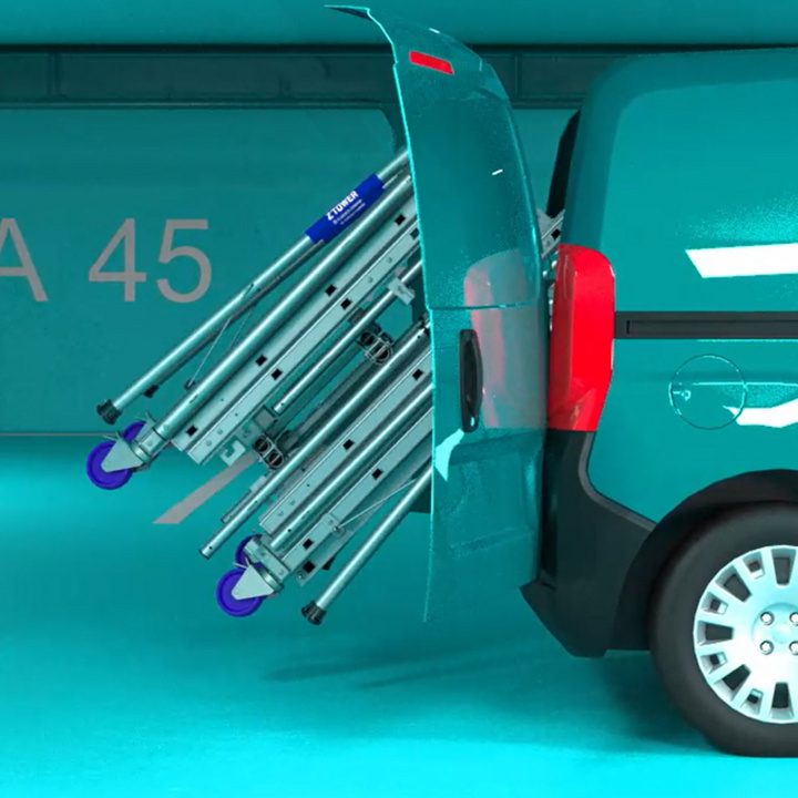 Transportable en un pequeño utilitario