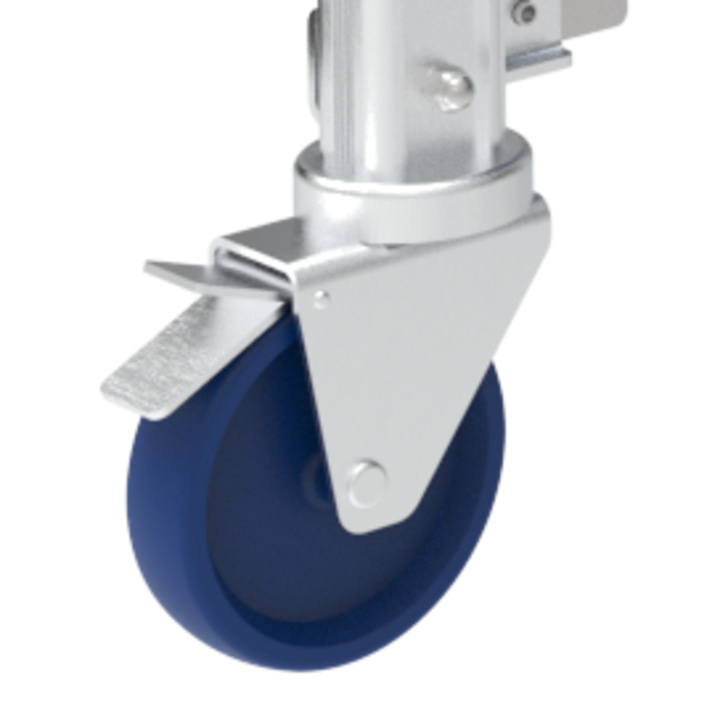 Ruedas con freno orientables 360° antihuellas Ø125 mm