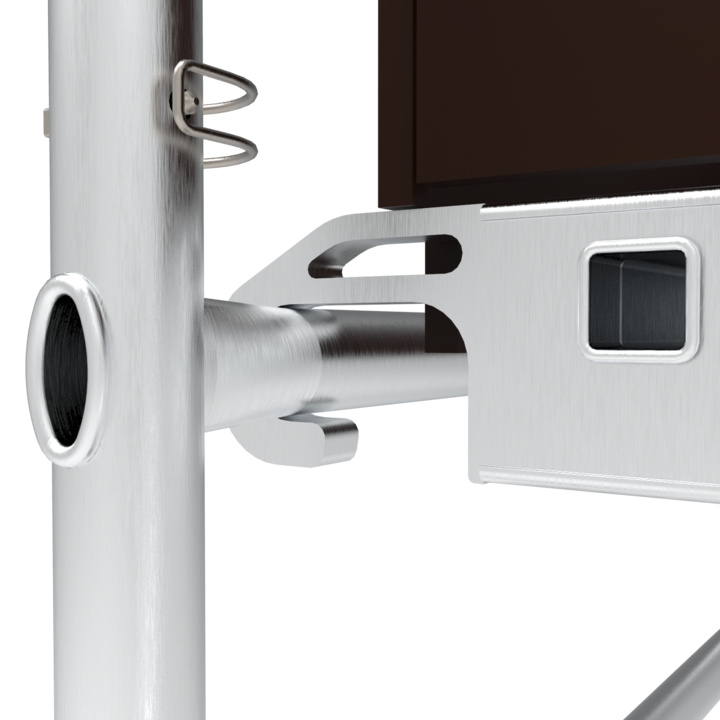 Ergonomic hooks to facilitate platform installation by a single person