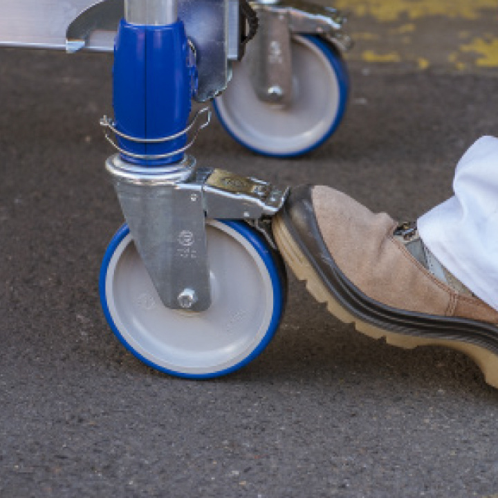 Wheels Ø 150mm adjustable up to 175mm up to 12.5mm increments